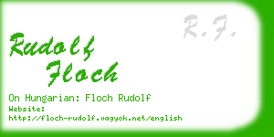 rudolf floch business card